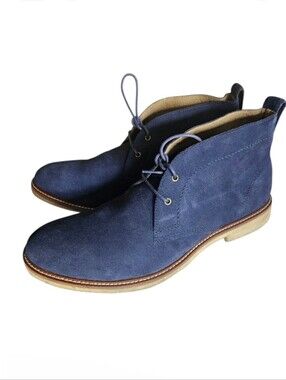 Banana Republic Blue Suede Leather Chukka Boot Shoes Sz.10.5 Banana Republic Suede Desert chukka boots tannins 9.5 | eBay main image 3
